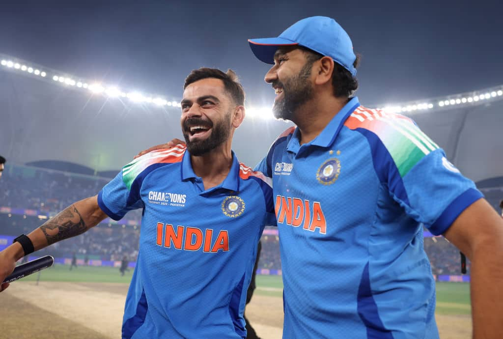 Rohit Sharma retirement comment to Virat Kohli after Champions Trophy Final win video goes viral kvn