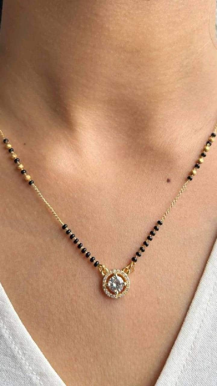 Stunning Circle Mangalsutra Designs for the Modern Bride kvn