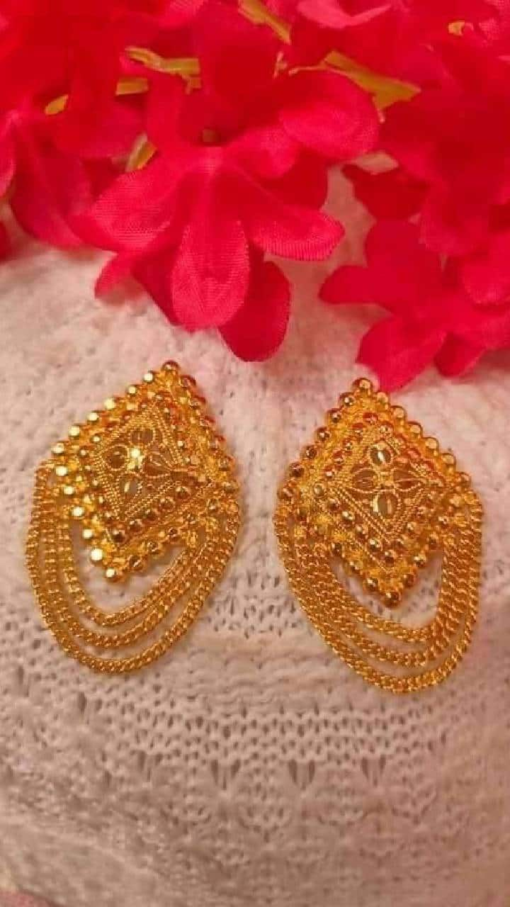 Elegant 3 Gram Gold Stud Earrings Designs and Buying Guide SRI