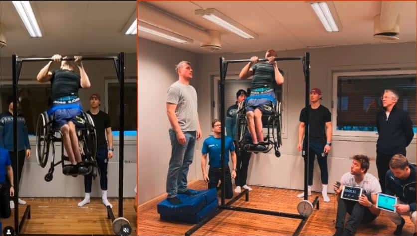 No control over his legs  Still a Man does 25 full-ups with a wheelchair