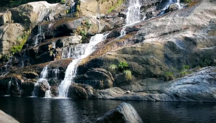 Thiruvananthapuram tourist spot Kallar Meenmutti waterfalls near Ponmudi 