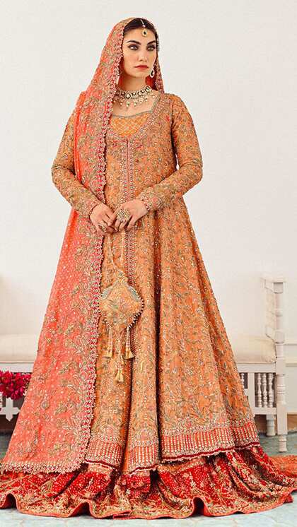 Tissue Fabric Farshi Lehenga