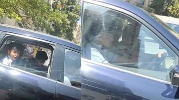 Shocking School Kid Caught Driving Mahindra XUV700 in Traffic Shocking School Kid Caught Driving Mahindra XUV700 in Traffic