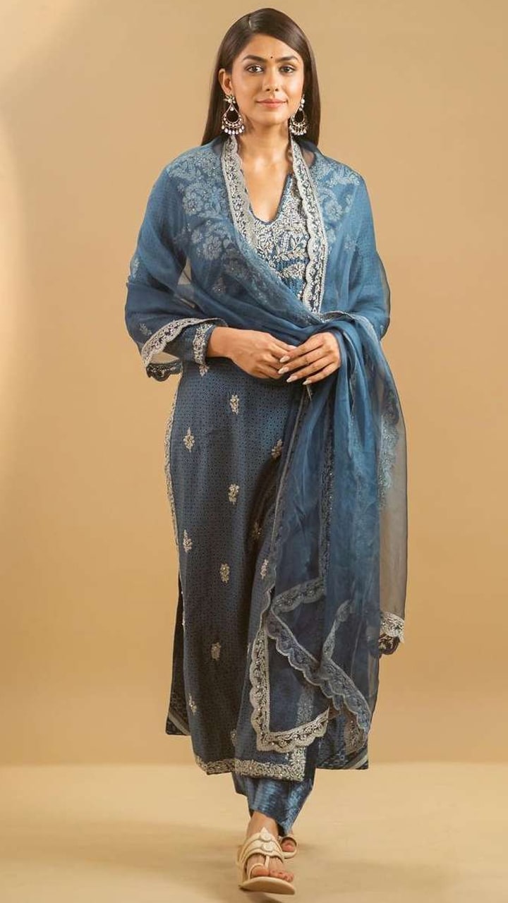 Mrunal Thakur's Ramadan Suit Collection: Anarkali to Salwar Kameez Sri 