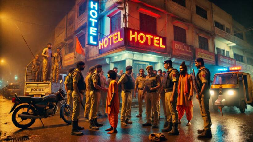 bareilly hotel raid hindu organizations youth girl arrested police investigation love jihad