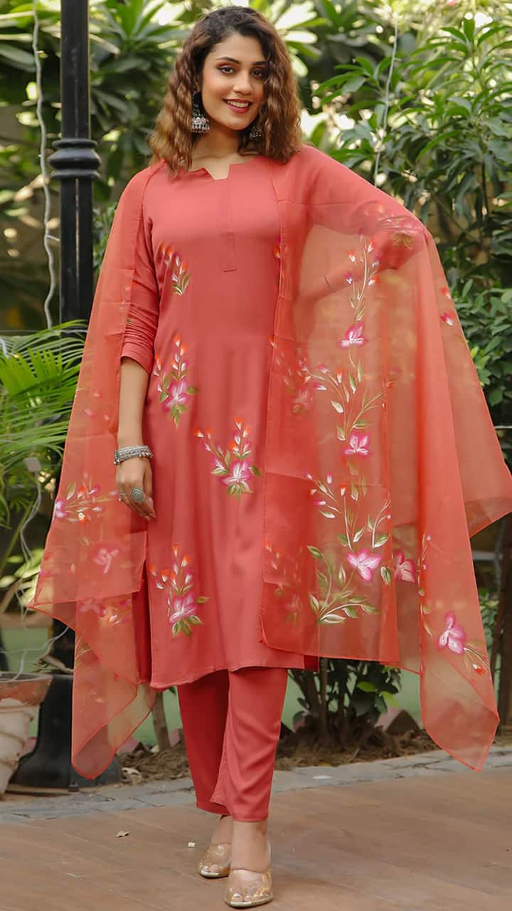 Stylish Rayon Suit Sets with Dupatta for Women Latest Trends