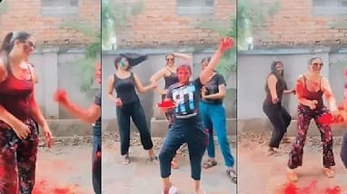 Hasin Jahan Holi celebration video goes viral kvn Hasin Jahan Holi celebration video goes viral kvn
