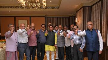 Union Minister Pralhad Joshi in Bengaluru with Childhood Friends Union Minister Pralhad Joshi in Bengaluru with Childhood Friends