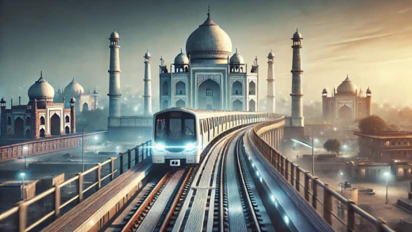  agra metro rail project update underground stations trial run route map