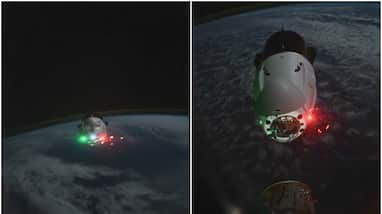 Don Pettit shared unbelievable visuals of nasa spacex Crew 10 Dragon spacecraft docking at iss Don Pettit shared unbelievable visuals of nasa spacex Crew 10 Dragon spacecraft docking at iss