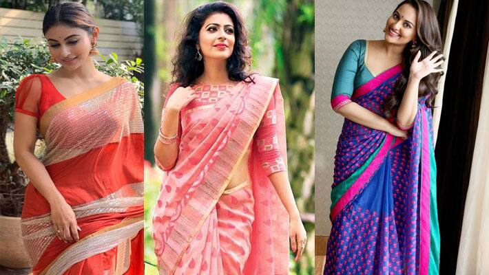 saree slim look