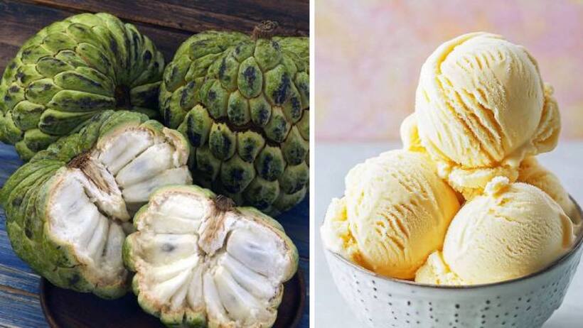 Custard Apple Ice Cream