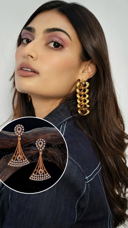 Dazzling Latkan Earrings: Gold Gift Ideas for Your Sister-in-Law