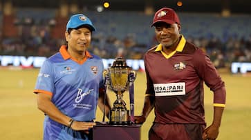 india beat west indies six wickets in nternational Masters League T20 india beat west indies six wickets in nternational Masters League T20