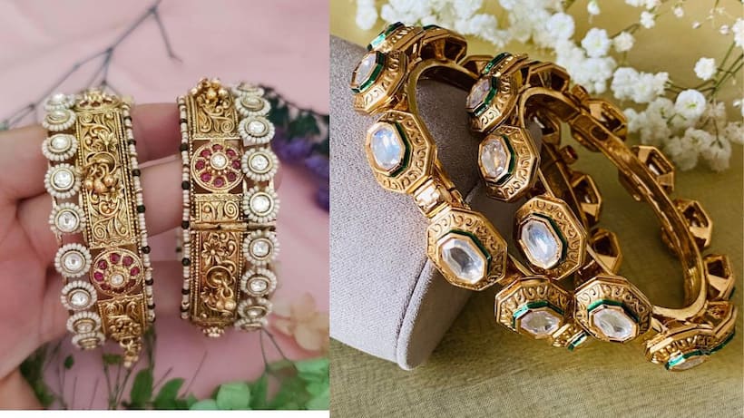 rajwadi gold bangles 