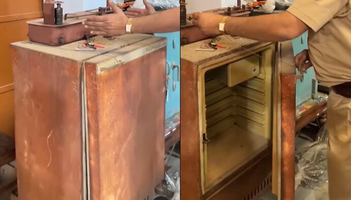 old fridge video