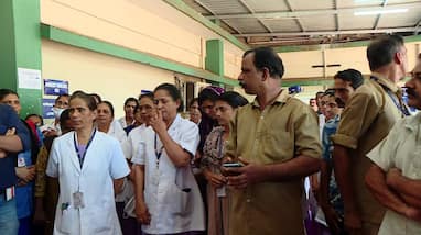 accused attacking a security guard at Kannur District Hospital is in police custody accused attacking a security guard at Kannur District Hospital is in police custody