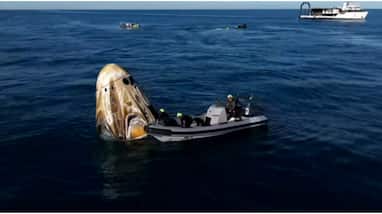 After a nine-month wait, Sunita Williams and her team returned to Earth After a nine-month wait, Sunita Williams and her team returned to Earth