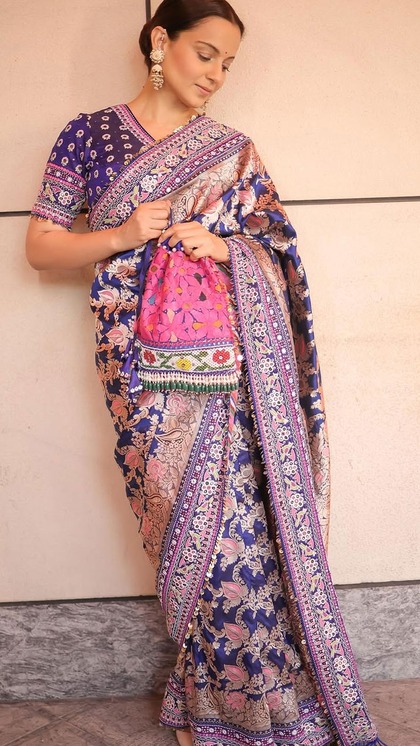 Royal Blue Silk Saree