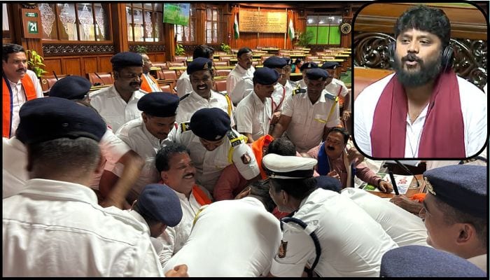 MLA Pradeep Eshwar expected to suspend 50 BJP MLAs but UT Khader suspend 18 only sat