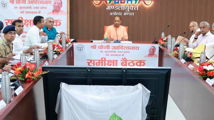 Yogi Adityanath review meeting for Ayodhya development works preparations for Shri Ram Navami Chaitra Navratri