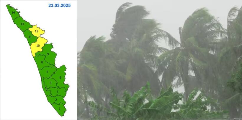 Summer rain to continue in Kerala; IMD sounds yellow alert in Malappuram, Wayanad