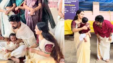 Malavika and Thejus daughter ceremony and empuraan release Malavika and Thejus daughter ceremony and empuraan release
