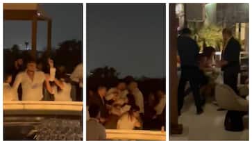 men fight with other in South Delhi Bar hotel video goes viral in social media men fight with other in South Delhi Bar hotel video goes viral in social media