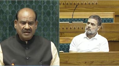 Speaker criticizes opposition leader Rahul Gandhi for not behaving politely in Lok Sabha; Congress MPs protest Speaker criticizes opposition leader Rahul Gandhi for not behaving politely in Lok Sabha; Congress MPs protest