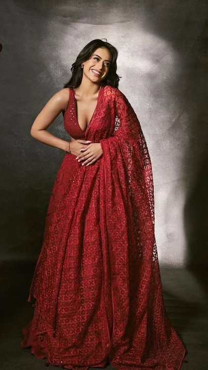 Net Fabric Lehenga