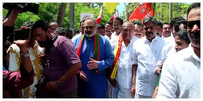 Kerala: Rajeev Chandrasekhar visits Munambam after passage of Waqf Amendment bill; inducts 50 new members 
