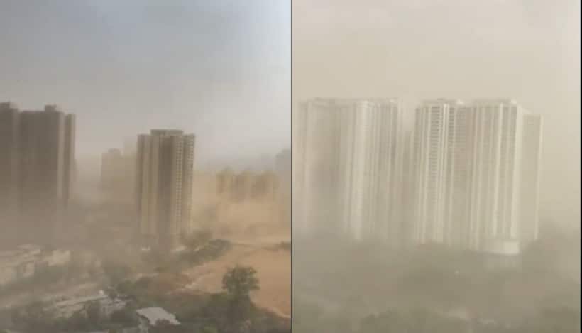 Mumbai experiences sudden dust storm with intense winds, IMD predicts thunderstorms; WATCH
