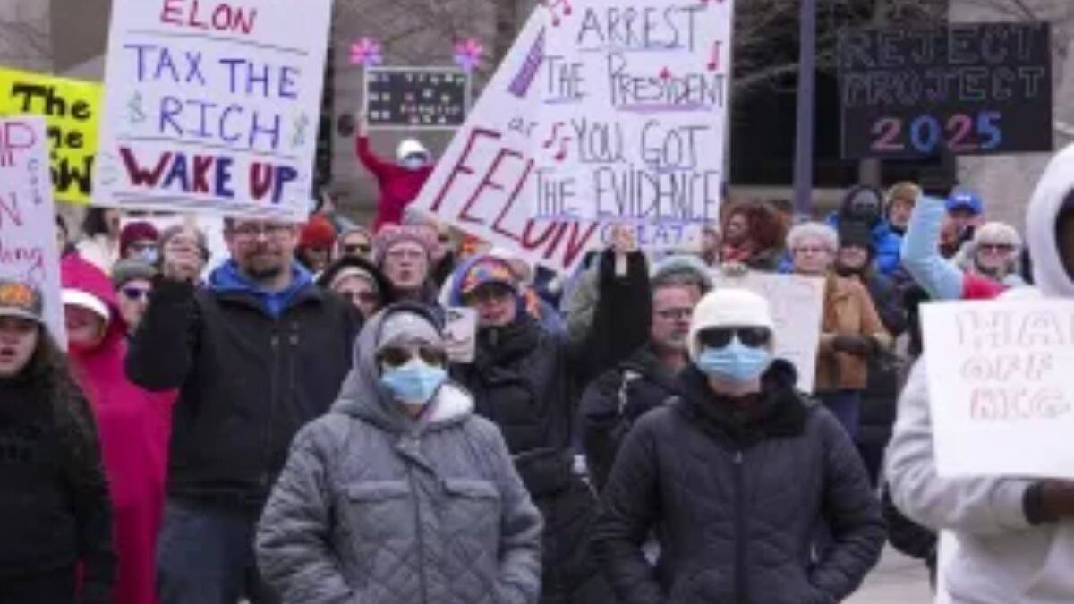 Protest Against Donald Trump And Musk