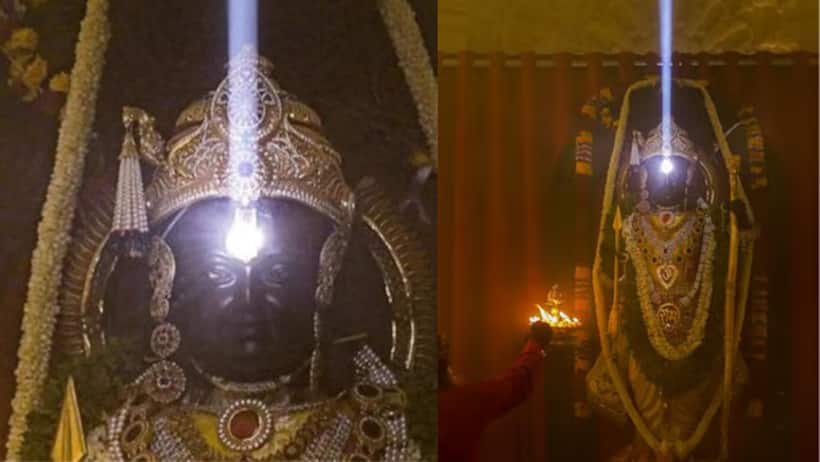 ram lalla surya tilak video ram navami 2025 ayodhya ram mandir 
