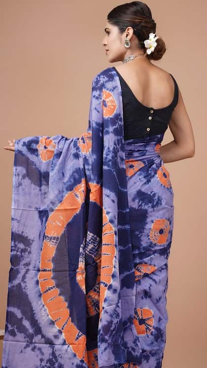2. Batik Design Saree