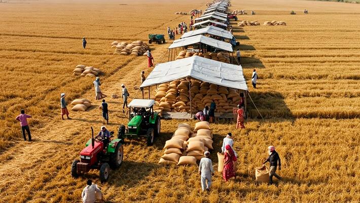 UP-Hindi-news-wheat-procurement-crosses-one-lakh-metric-tonnes-in-the-first-week-of-April