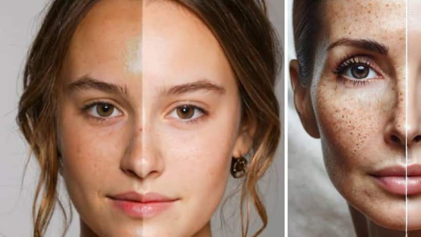 skin color start changing after 40 plus age