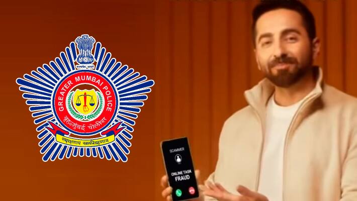 Ayushmann Khurrana with Mumbai Police awareness campaign against cyber crime