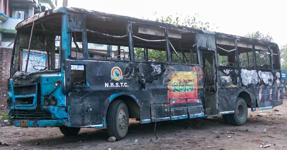 Several vehicles set on fire after protest against Waqf Amendment Act in Murshidabad