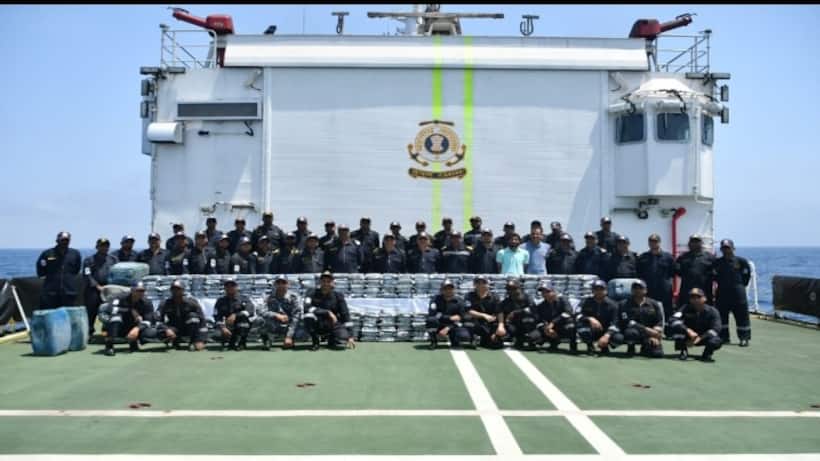Indian Coast Guard, Gujarat ATS seize 300 kg narcotics worth Rs 1,800 crore in major high seas operation