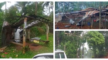 heavy rain and wind at wayanad and thodupuzha heavy rain and wind at wayanad and thodupuzha