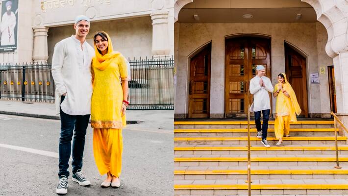 come fall in love the ddlj musical star cast visit Gurdwara before UK premiere