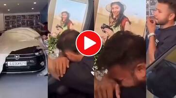 Husband breaks down in tears after buying wife s favorite car emotional video goes viral mrq Husband breaks down in tears after buying wife s favorite car emotional video goes viral mrq