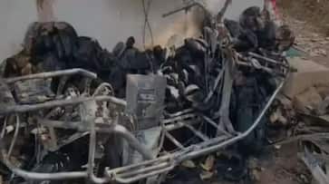 Komaki TN 95 model electric bike burned out in Malappuram Komaki TN 95 model electric bike burned out in Malappuram