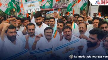 Karnataka Congress protests outside ED office over national herald case rav Karnataka Congress protests outside ED office over national herald case rav