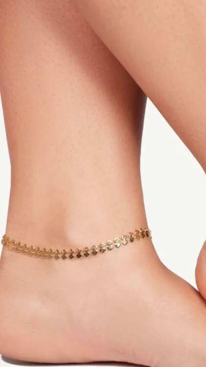 Minimal Golden Anklet