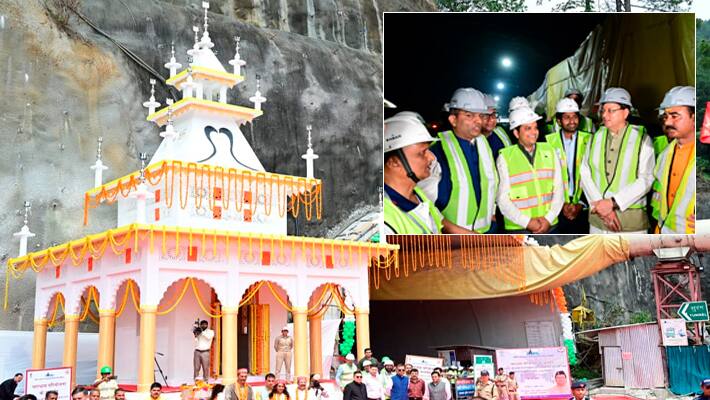 Pushkar Singh Dhami participated in the breakthrough program of Silkyara Tunnel