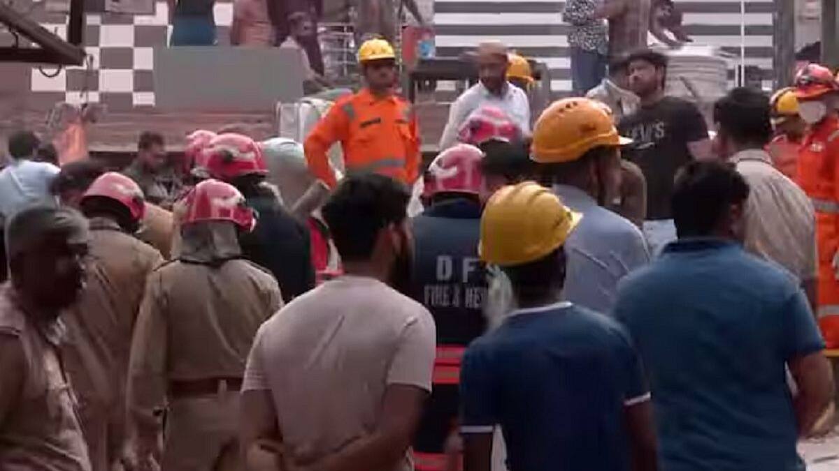 Building Collapsed In Mustafabad