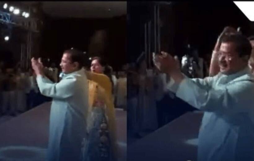 Arvind Kejriwal's viral 'Pushpa' dance with wife Sunita at daughter's engagement draws cheer (WATCH)