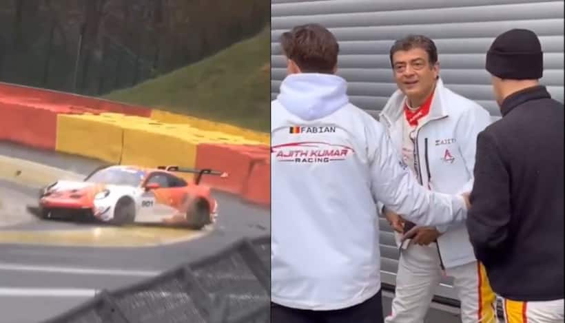 Ajith Kumar met with a car accident during racing practice in Belgium – Details inside